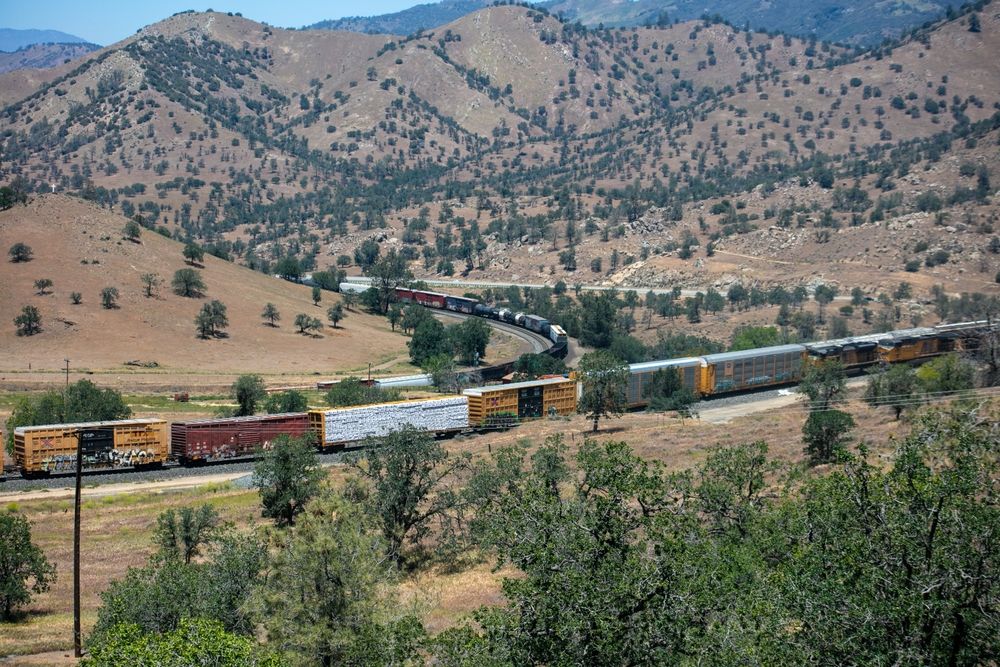 Trains at Tehachapi Loop