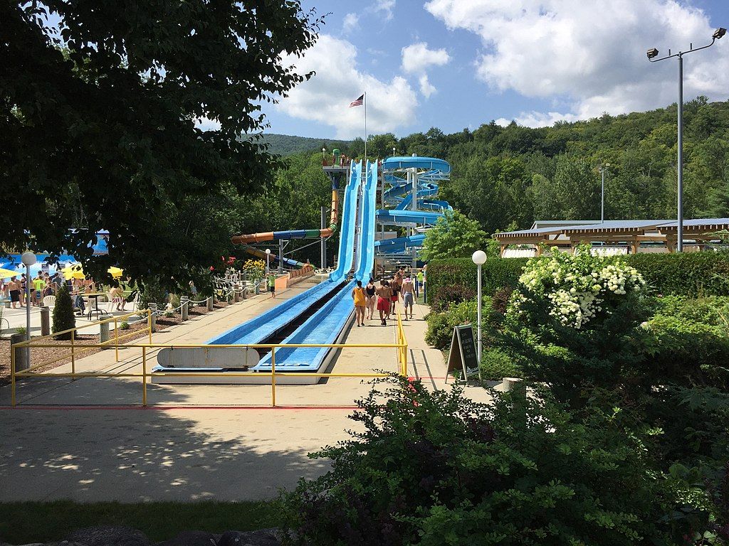 Giant slide at Whales Tale Waterpark