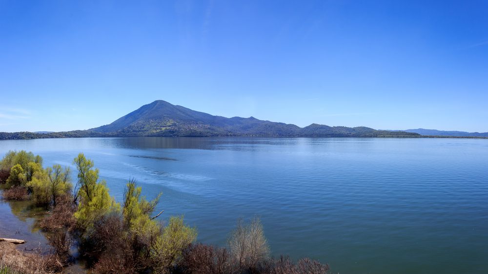 Scenic view of Mount Konocti