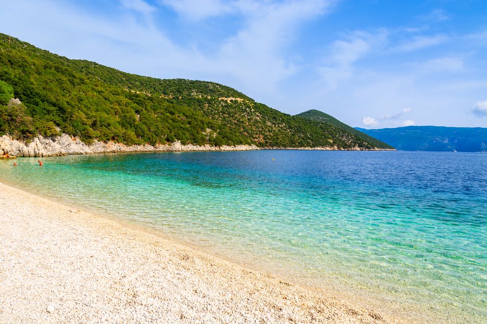 Clear waters of Antisamos Beach