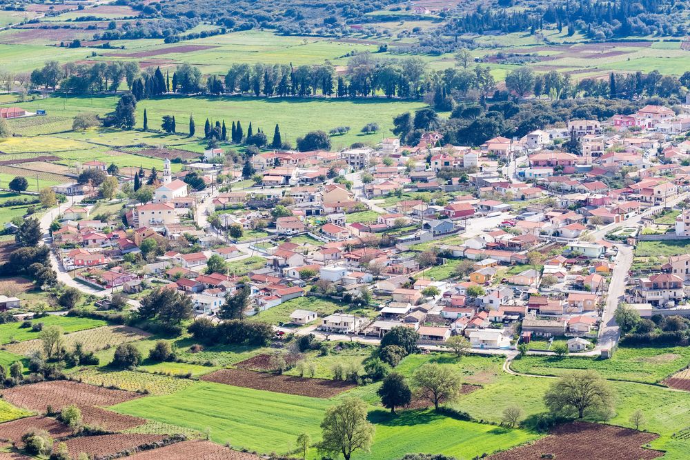 Aerial view of the Old Vlachata