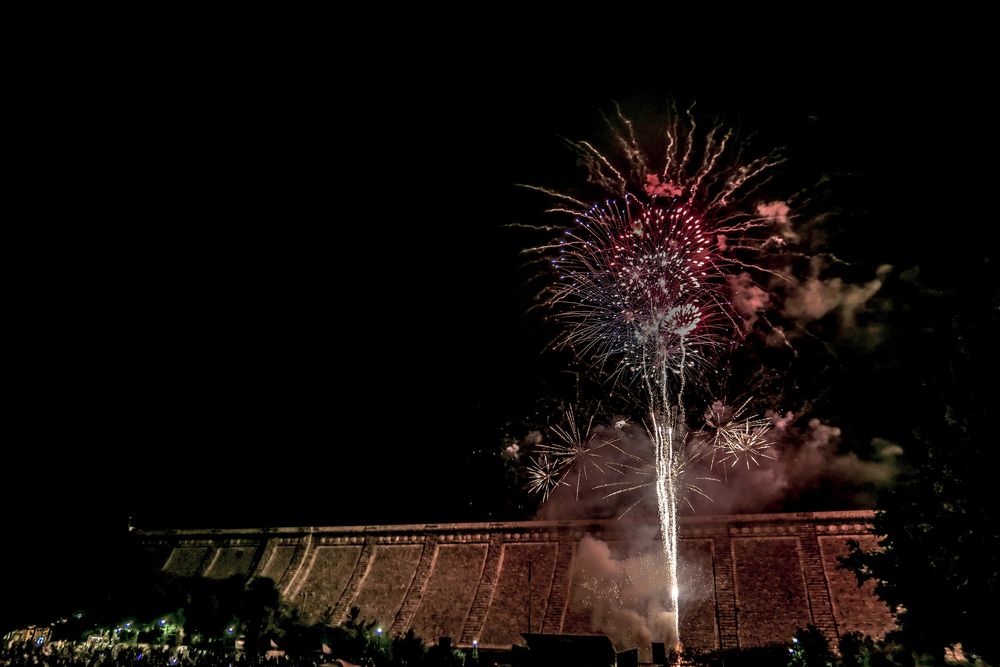 Fireworks at Kensico Dam Plaza