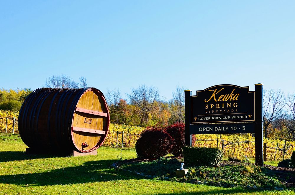 View of Keuka Spring Vineyards