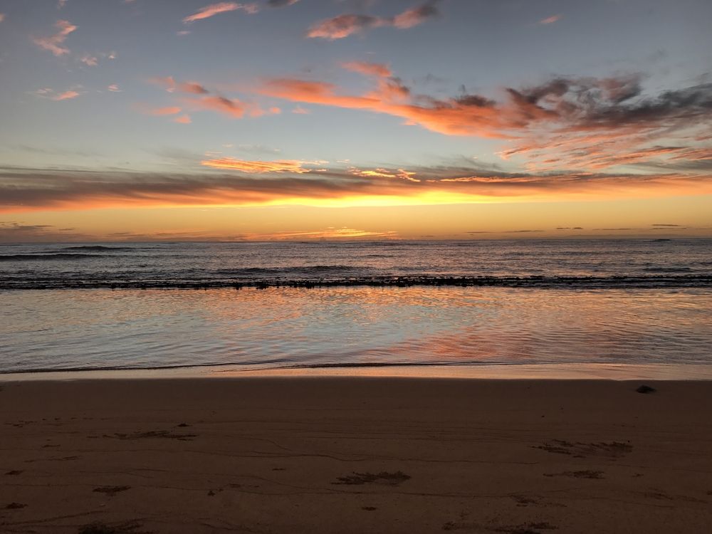 Sunrise view at Fuji Beach