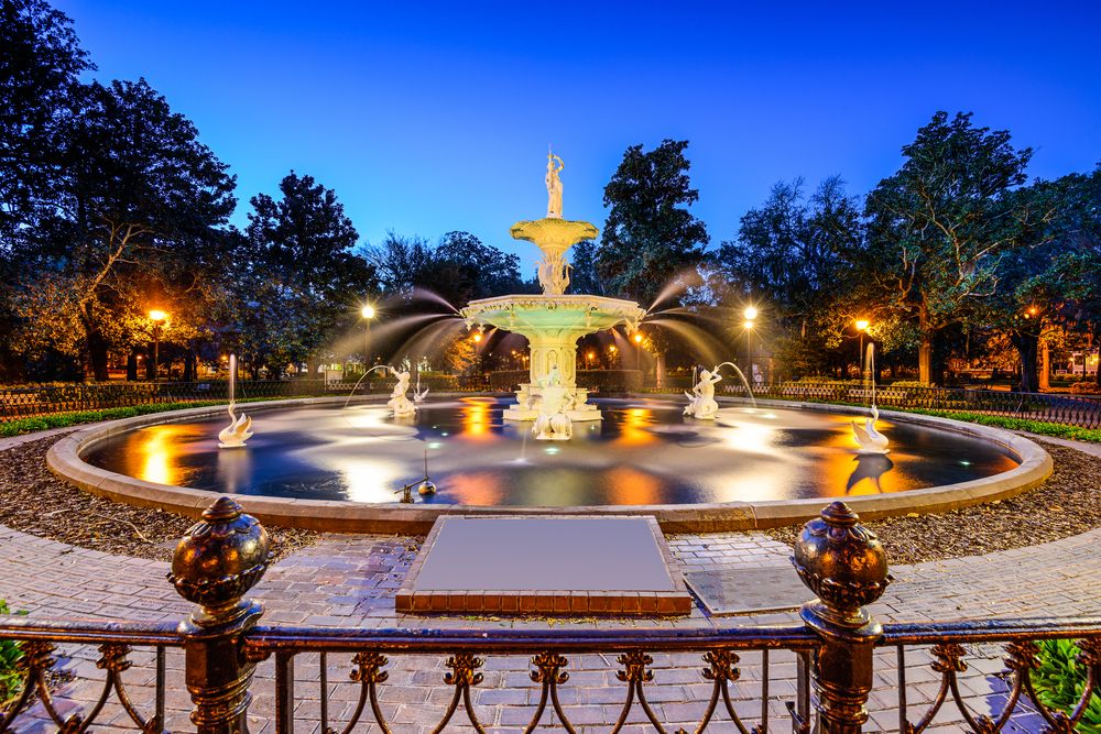 Forsyth Park Fountain in Savannah, GA