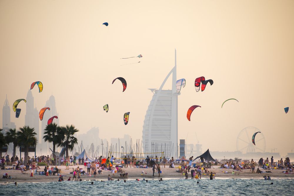 Kite Beach in Dubai
