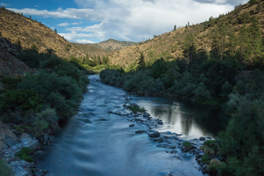 Rushing waters of Klamath River