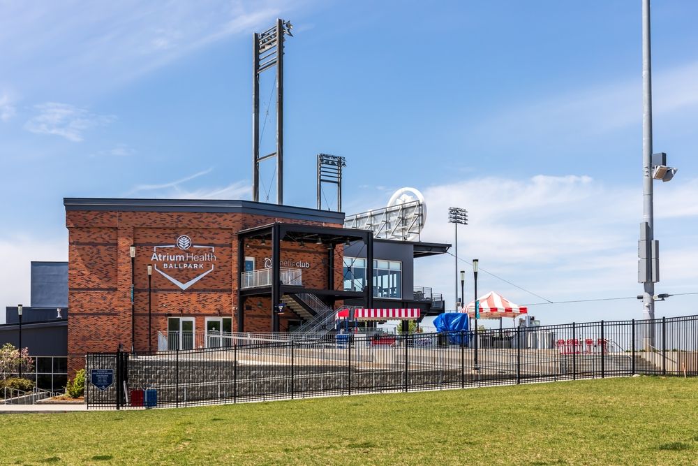 Exterior of the Atrium Health Ballpark