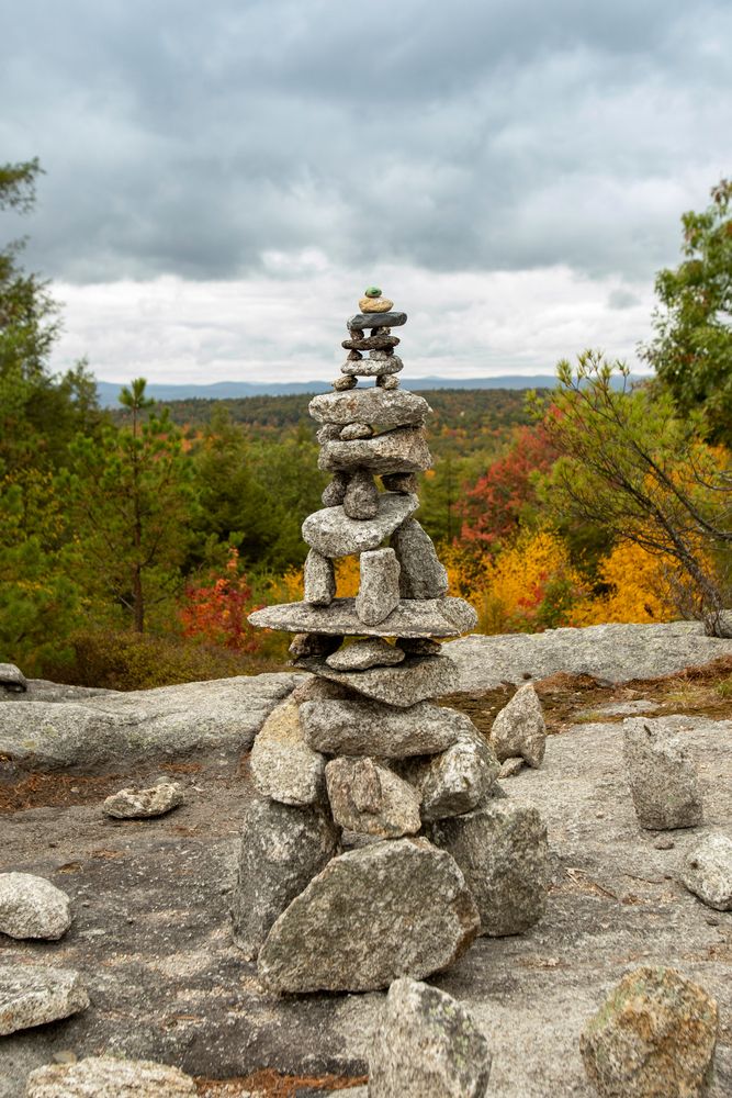 Pile of rocks at Pisgah State Park