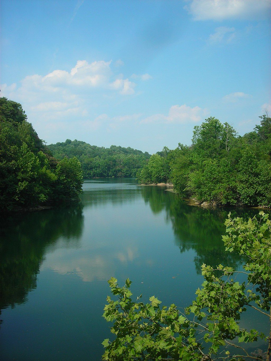 Mead's quarry lake at Ijams Nature Center