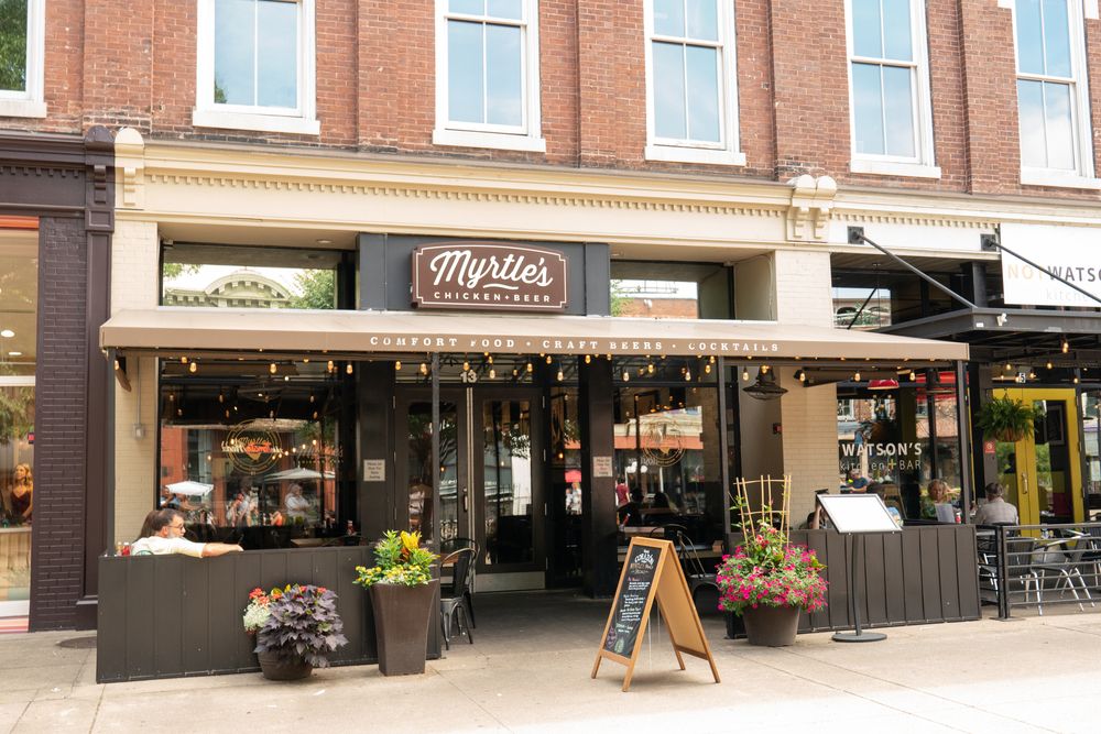 A restaurant at Market Square Knoxville