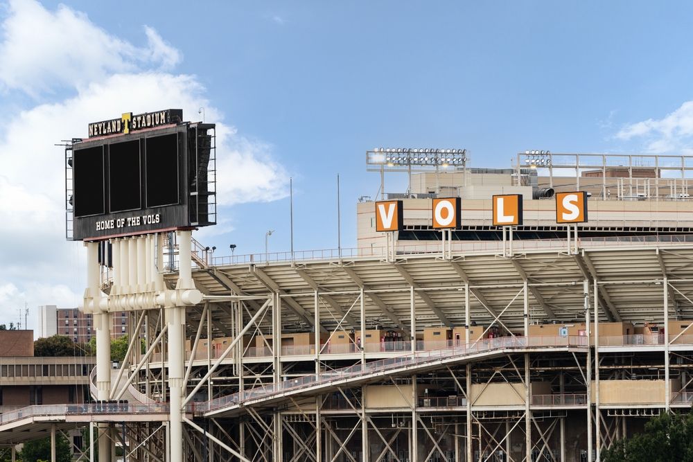 Scoreboard of the Neyland Stadium