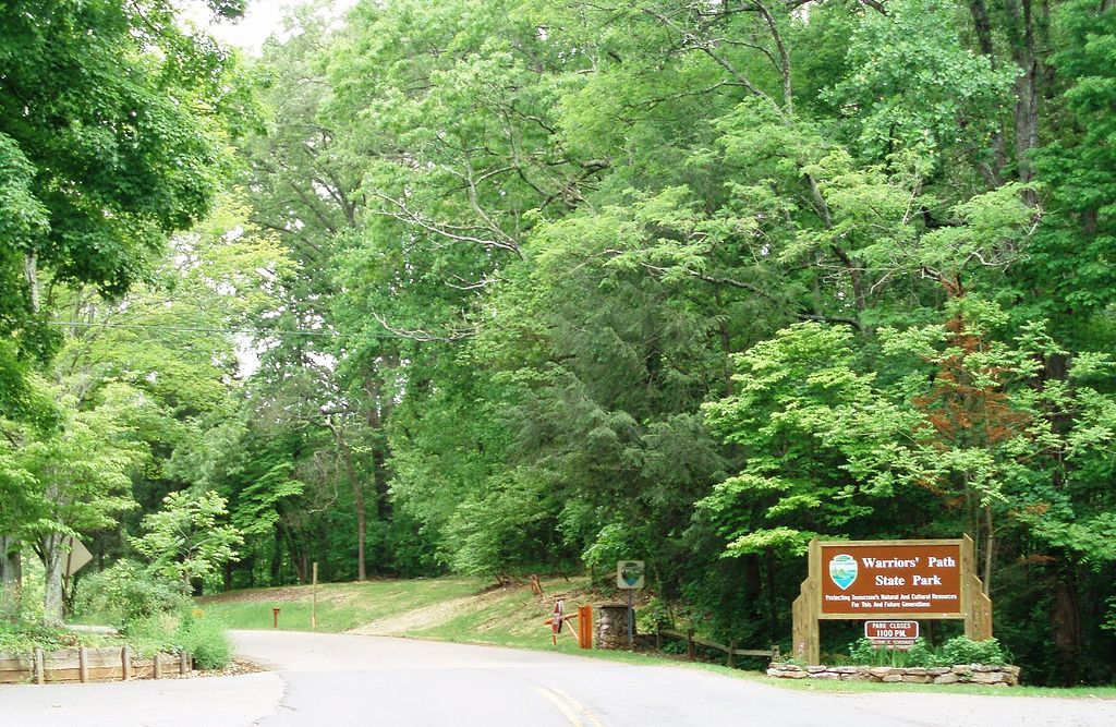 Entrance to Warriors’ Path State Park