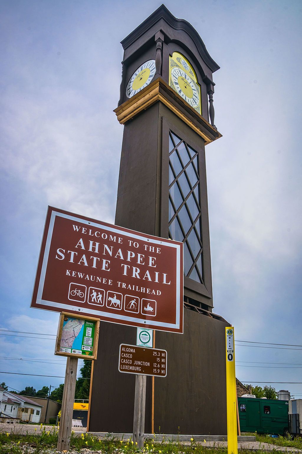 Daytime view of the World's Tallest Grandfather Clock