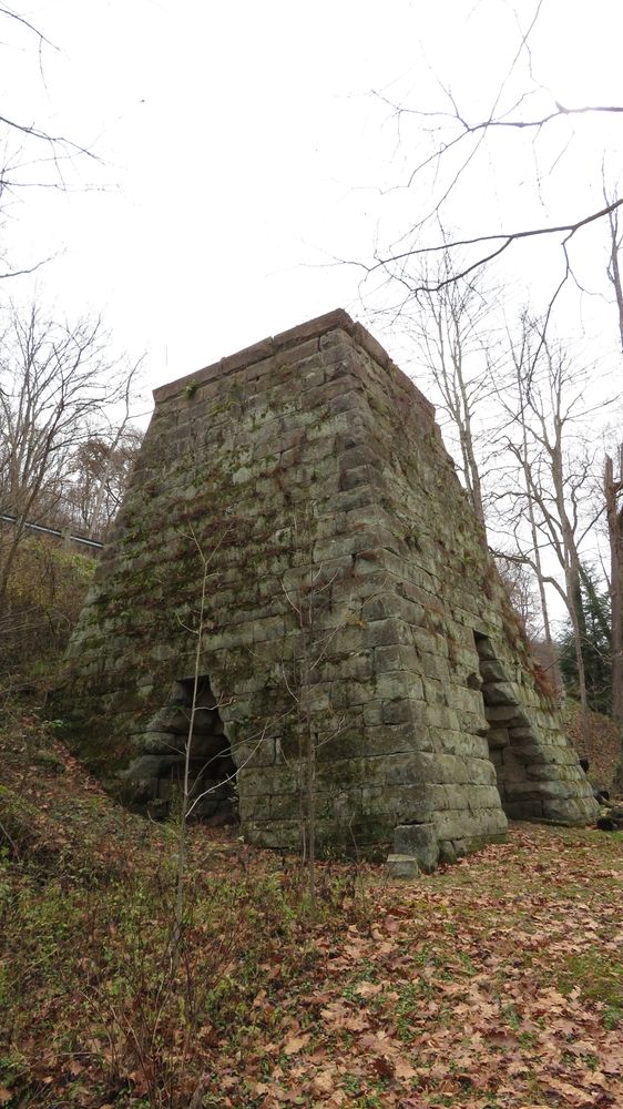 Exterior of the Virginia Iron Furnace
