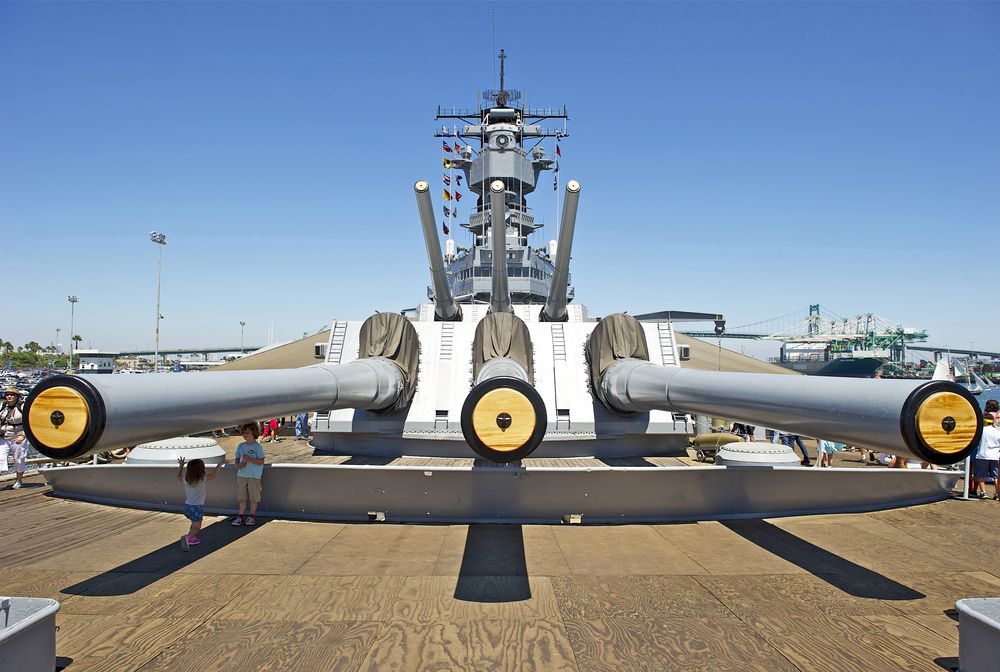 Details of Battleship USS Iowa Museum