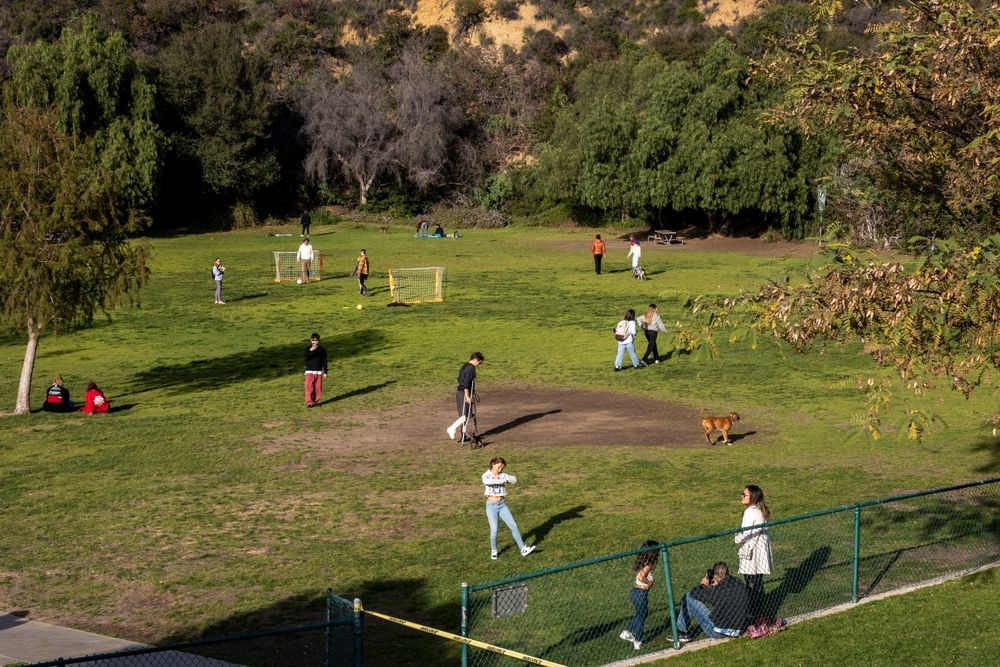 People at Lake Hollywood Park