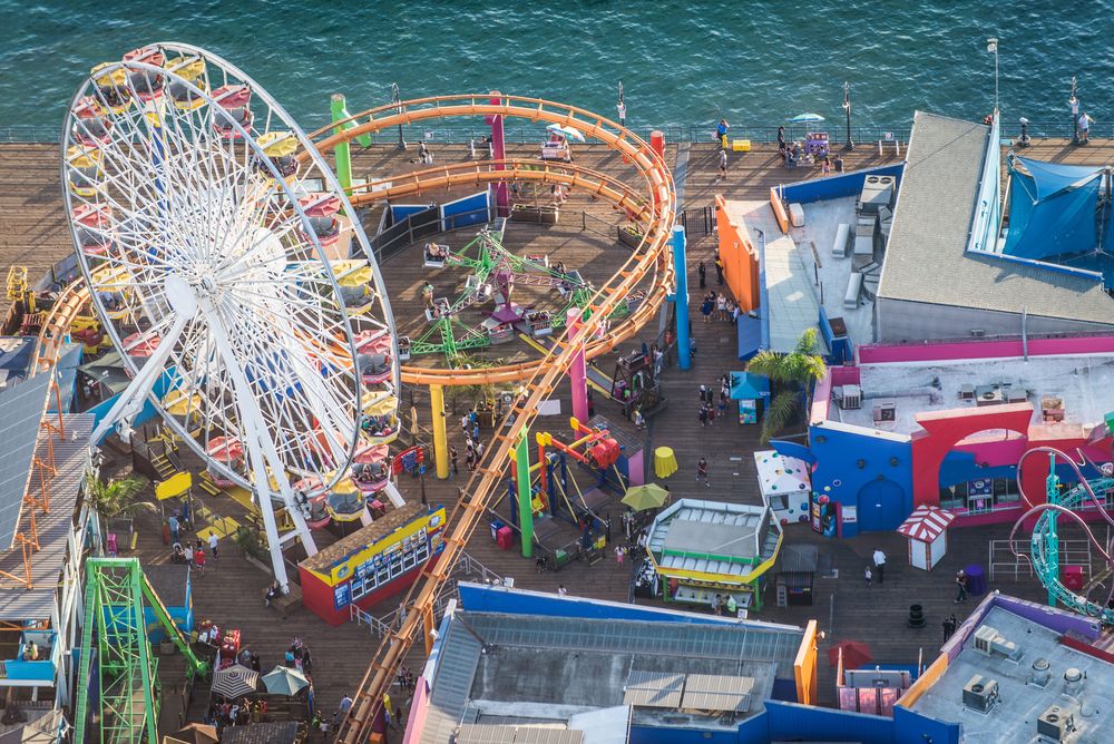 Aerial view of Pacific Park