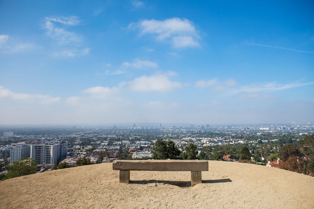 The summit of Runyon Canyon Park