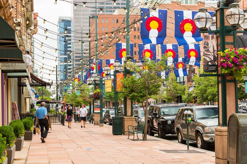 Daytime view of Larimer Square Denver