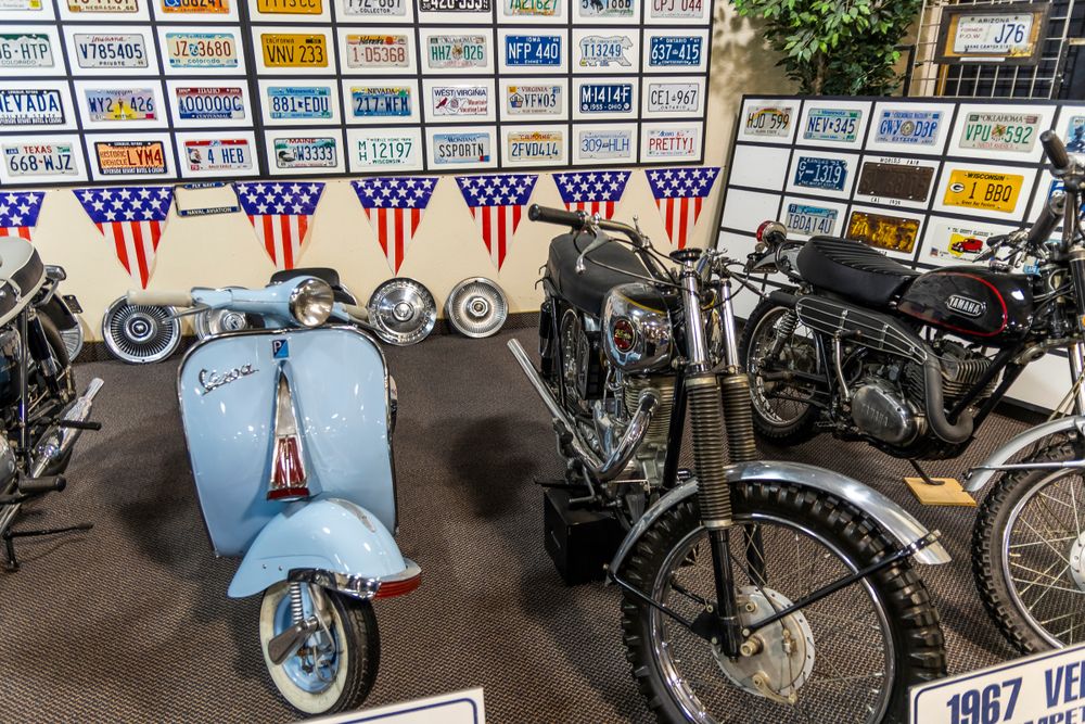Vintage motorcycles in Don Laughlin’s Classic Car Museum