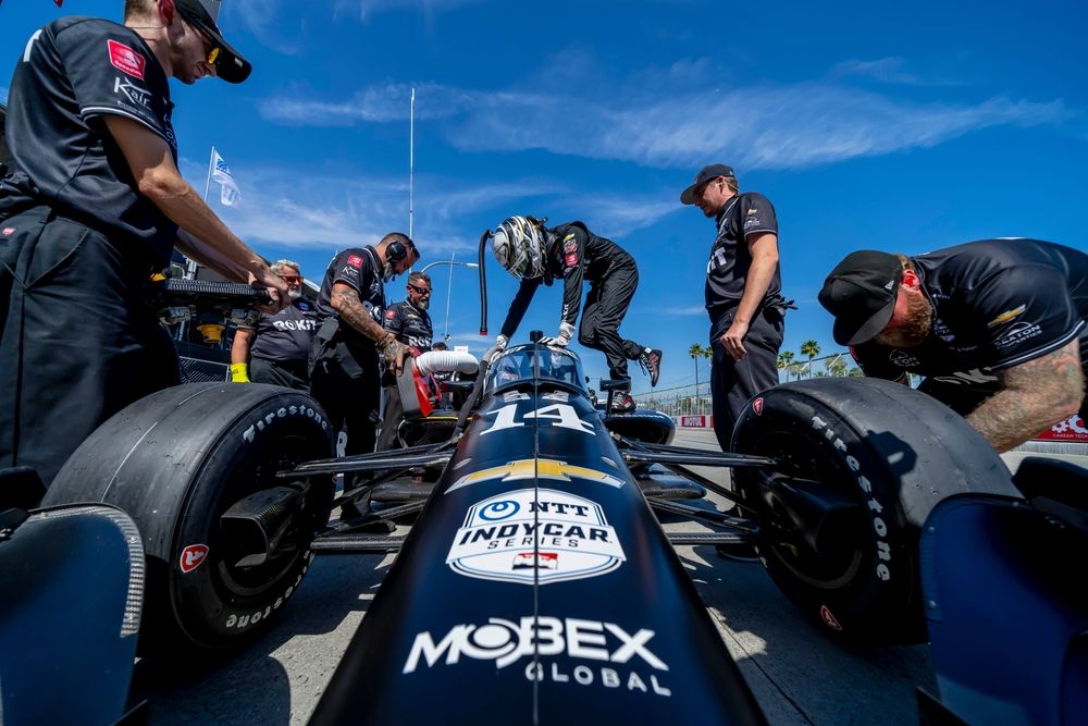 Driver preparing for the Grand Prix of Long Beach