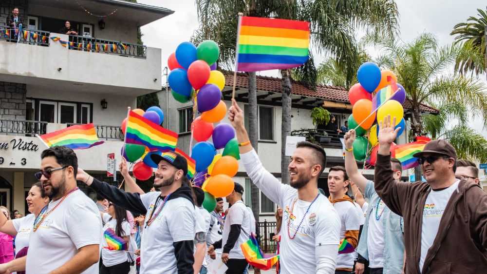Parade during the Long Beach Pride