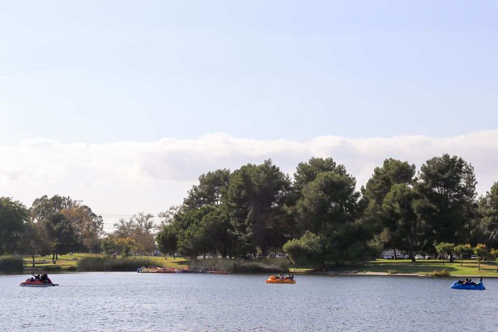 Pedal-boating at El Dorado East Regional Park