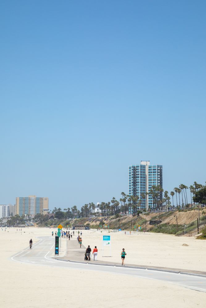 Sunny day at Junipero Beach