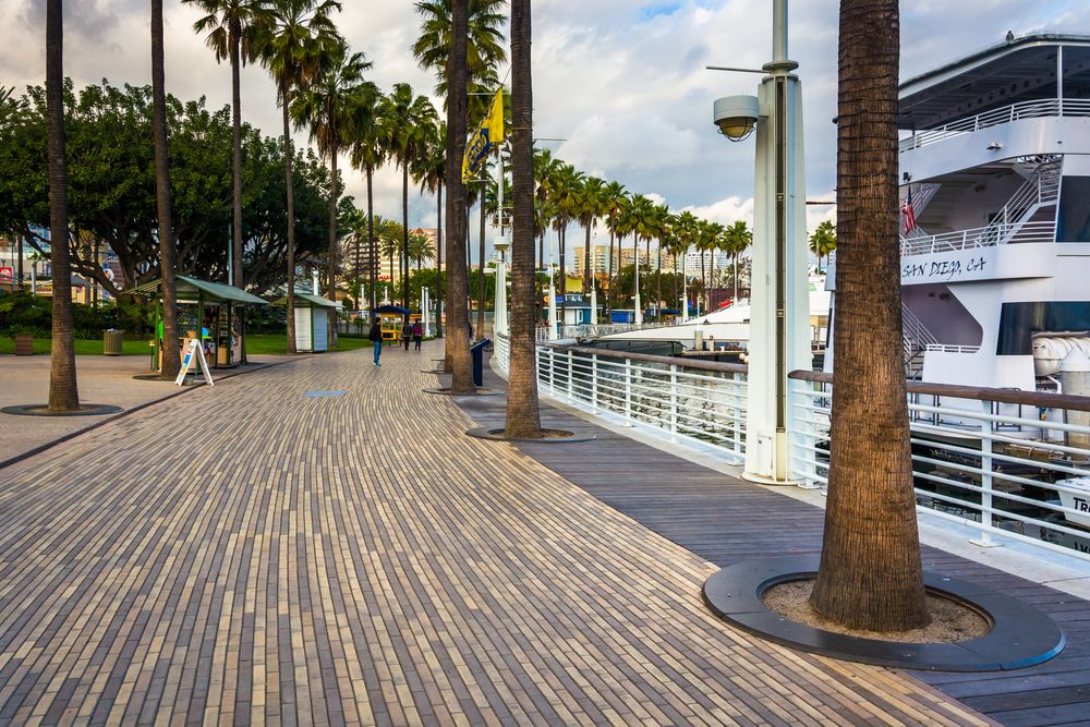 Pathway of Waterfront Long Beach