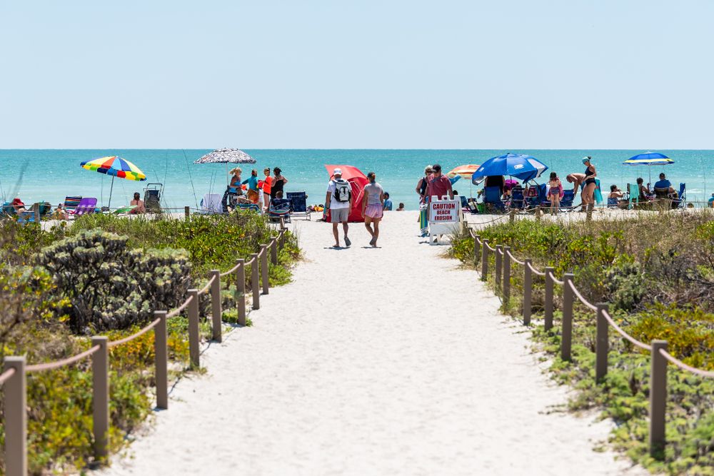 Trail at Bowman's Beach Park