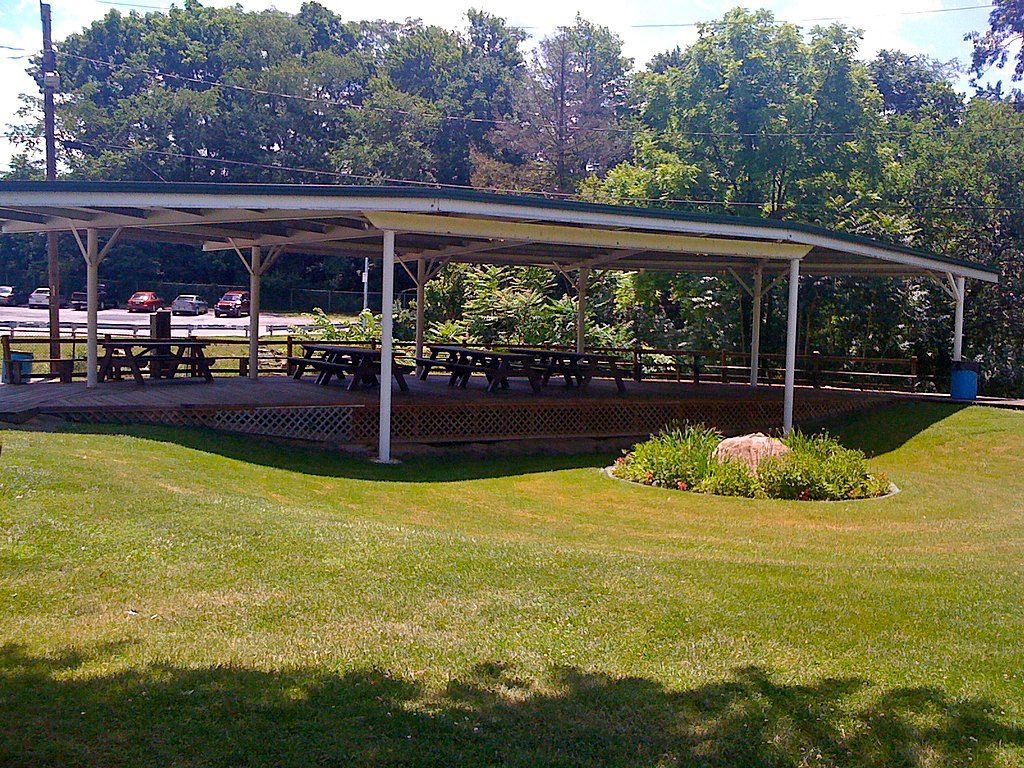 Picnic shelter at Cascade Park