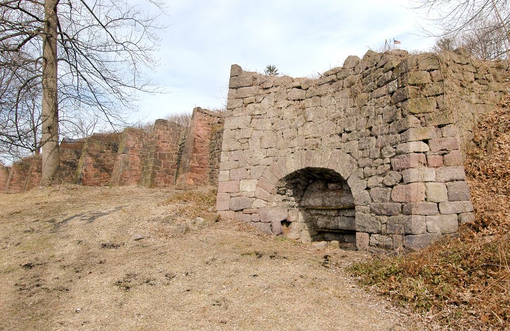Stone furnace at Cornwall Iron Furnace
