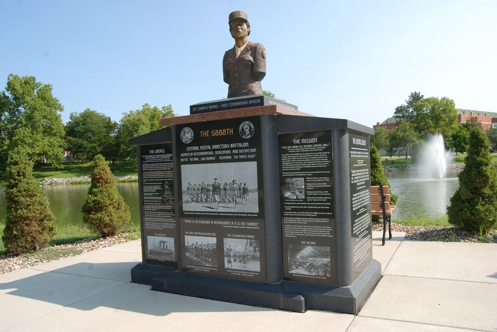 Female soldier monument at Fort Leavenworth