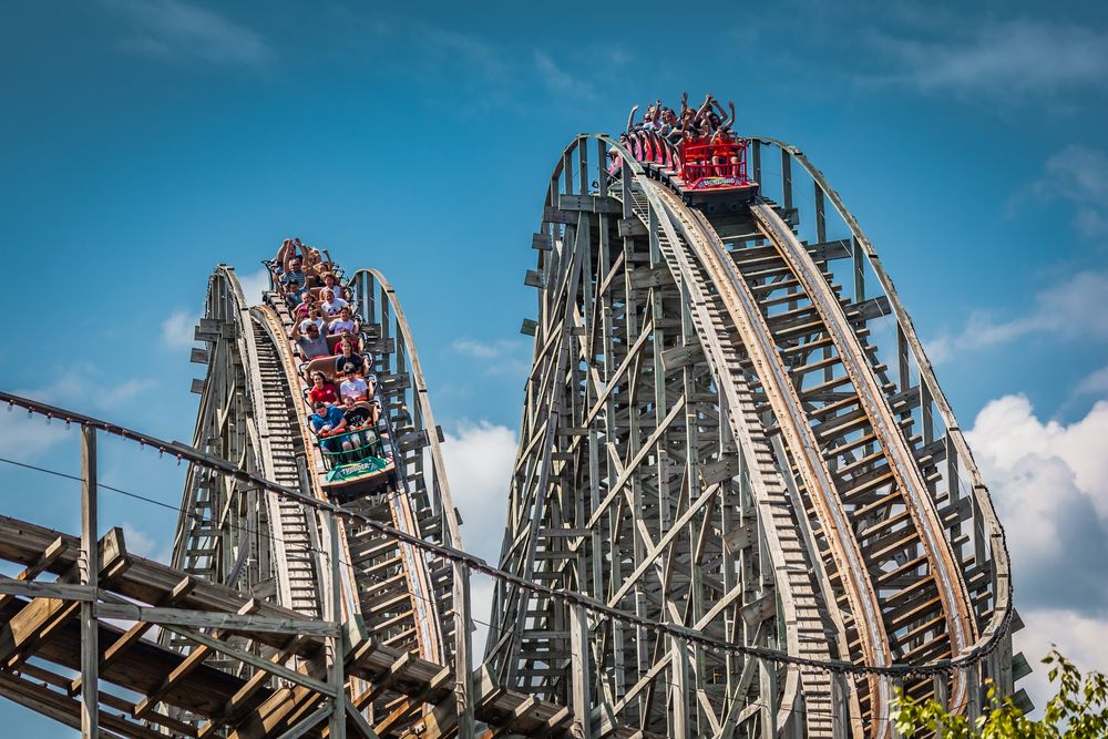 Rollercoaster ride at Hersheypark