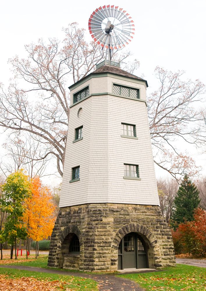 A windmill at James A. Garfield National Historic Site