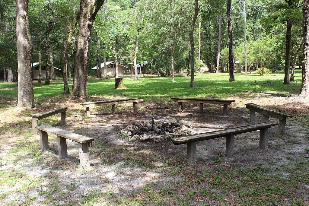 Fire pit at O’Leno State Park