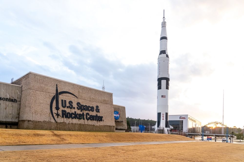 Exterior of U.S. Space & Rocket Center