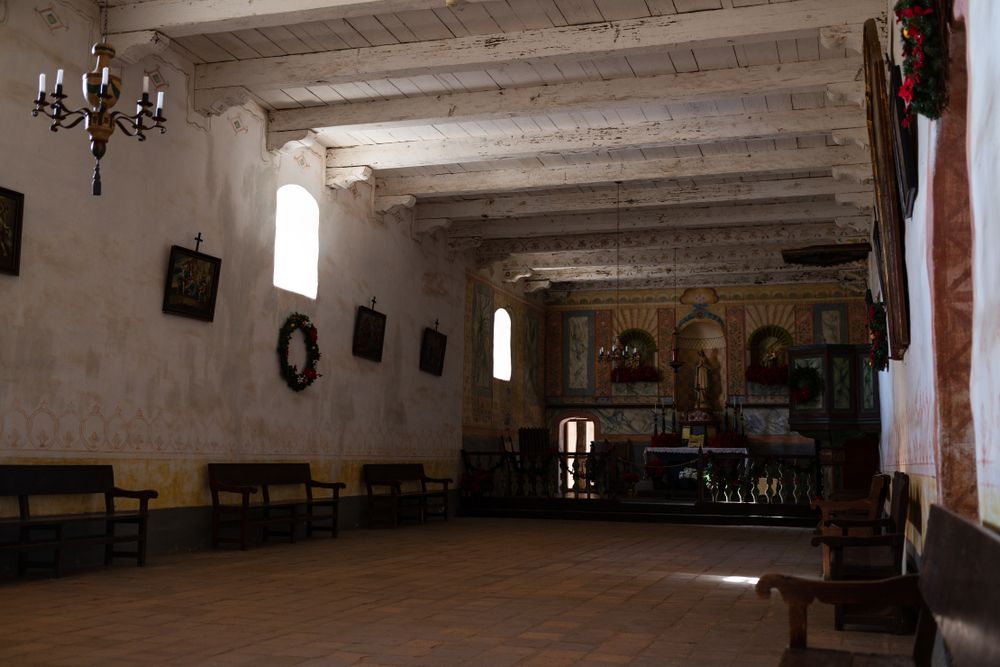 Interior of La Purisima Mission State Historic Park