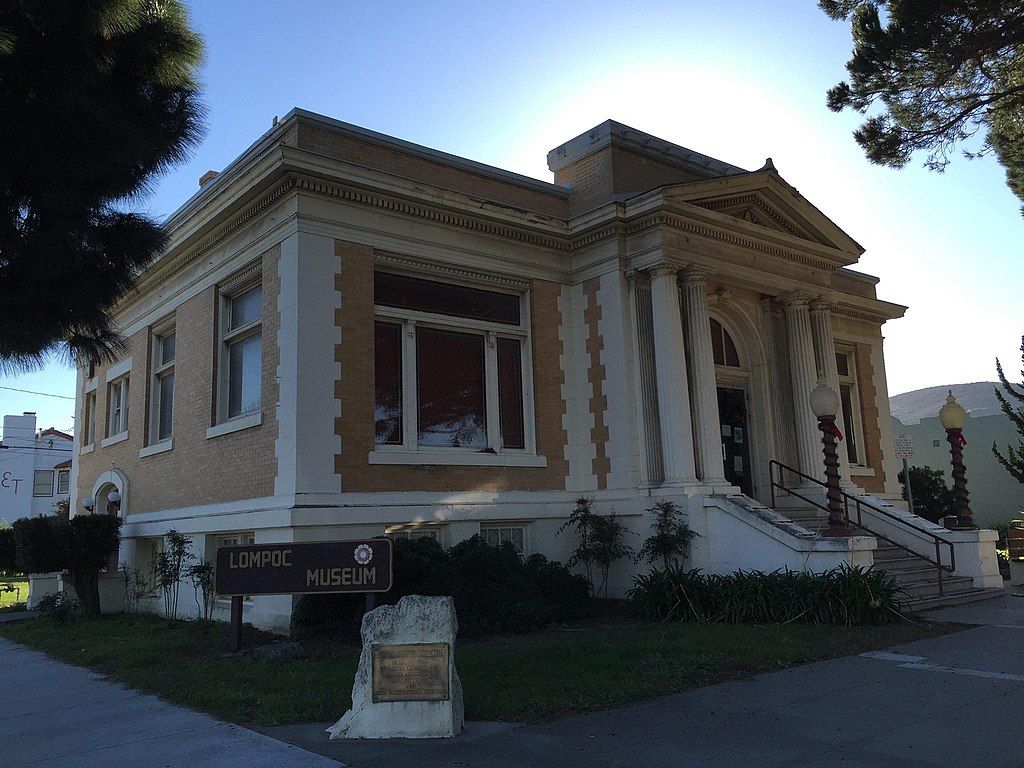 Exterior of Lompoc Museum along Old Town Lompoc Heritage Walk