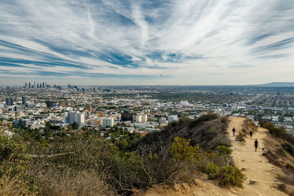 View of Los Angeles from Runyon Canyon Park