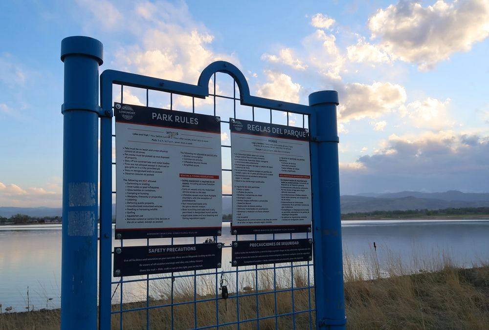 Signage of McIntosh Lake Nature Area