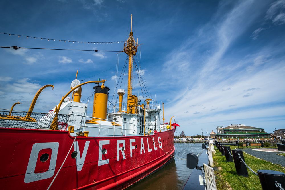 The Lightship Overfalls at the dock