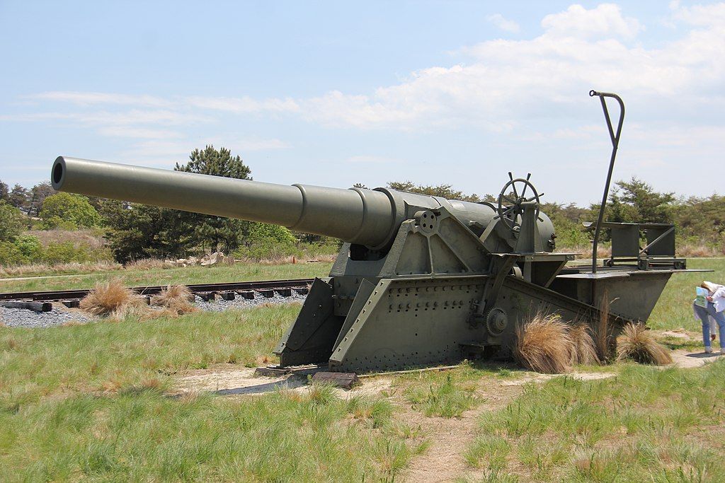 A display at Fort Miles Historical Area