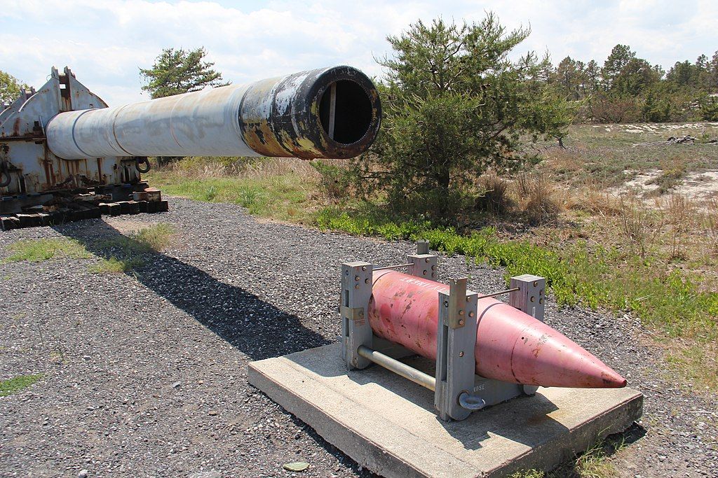 A display at Fort Miles Historical Area