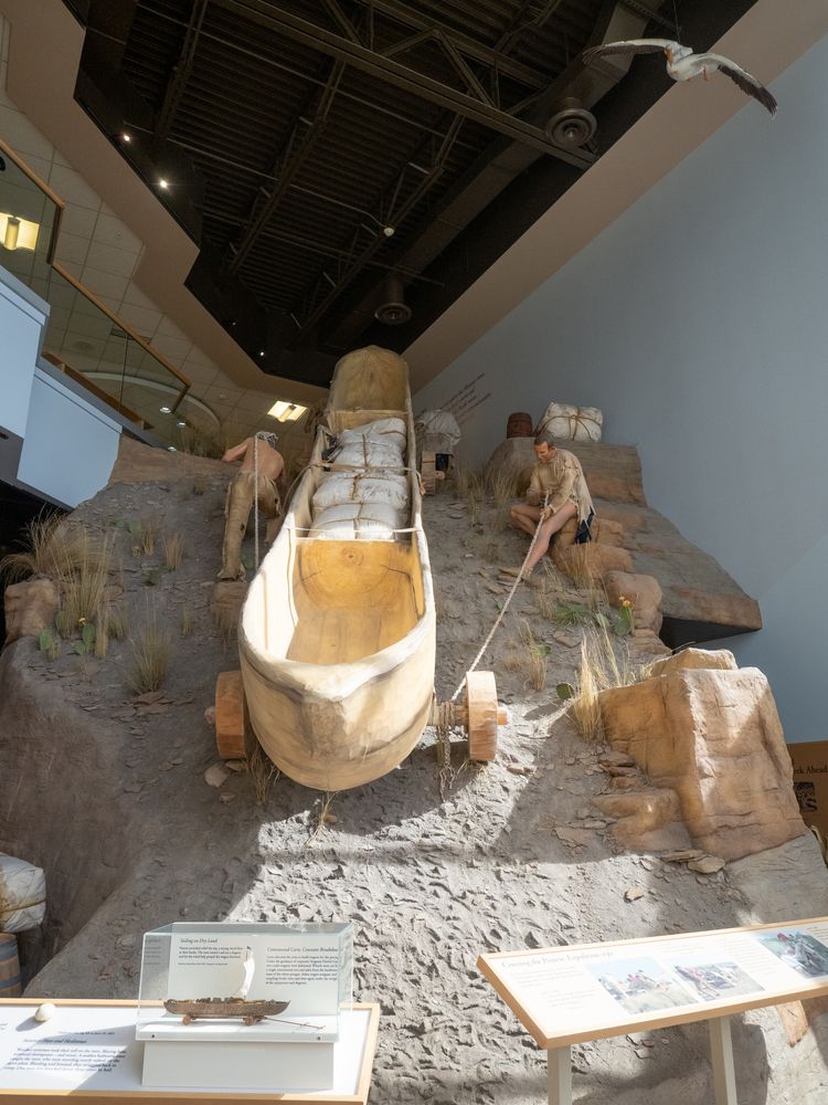 Canoe in Lewis and Clark Interpretive Center
