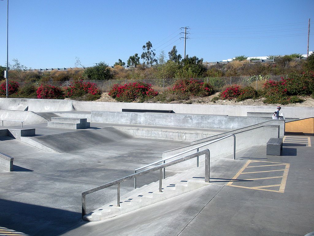 Daytime view of Etnies Skatepark