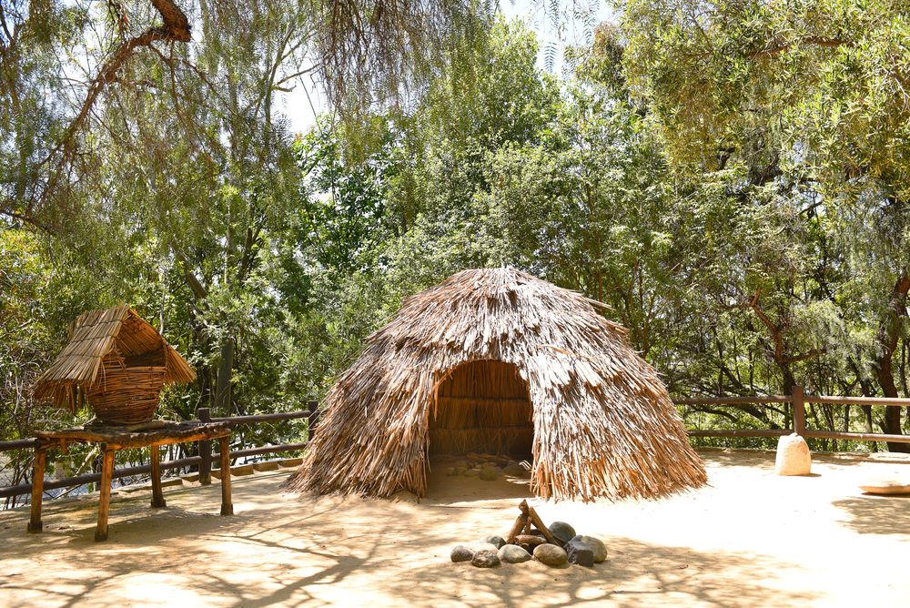 Indian village at Heritage Hill Historic Park