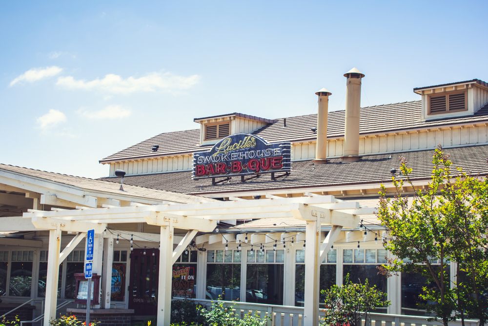Exterior of Lucille’s Smokehouse Bar-B-Que