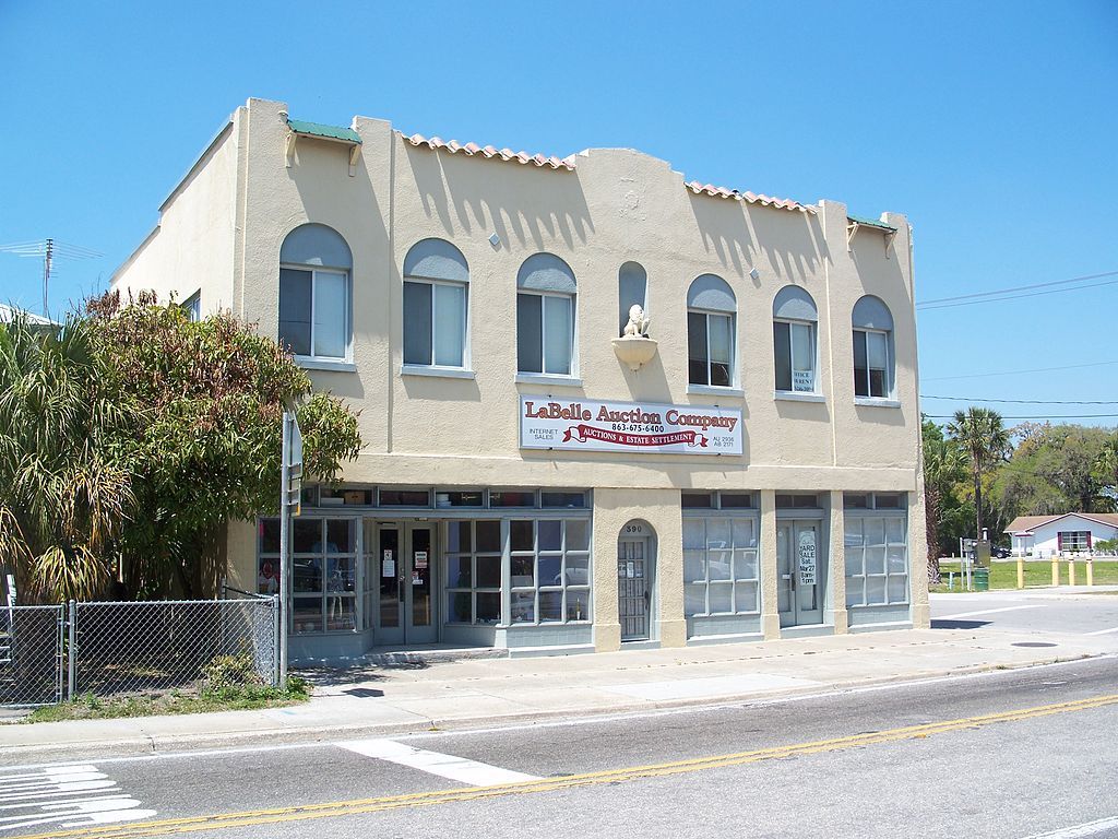 Exterior of a building at Downtown LaBelle Historic District